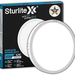 Sturlite S-FIT 30W Round LED Surface Light| 6500k Cool White Color Temperature| 2400 Lumens with CRI Tech for Accurate Color Representation - (Pack of 1)-15