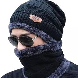 DRISHYAM XPO Muffler & Scarf for Mens & Women – Winter Cap for Men – Men’s Woolen Cap with Neck Muffler – Winter Muffler for Women – Soft Woolen Muffler & Cap for Men & Women Set of 2-image-22