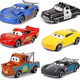 Sky Tech® Mini Metal Die Cast Car Set of-6 Toy Vehicle Play Set Free Wheel High Speed Unbreakable for Kids, Small Racing Car for Exciting Playtime Adventures, Movie Vehicles for Kids-18