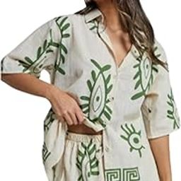 Women Rayon Co Ord Set For Women | Co Ord Set For Women Stylish | Pajama Set For Women | Shorts Co Ord Set For Women-image-5