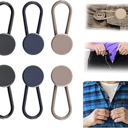 Button Extender, 6pcs 3colors Jeans Extenders for Women Waist, Adjustable Pant Waist Extender, Jeans Pant Button Extender for Men and Women-76