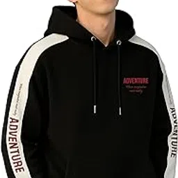 jump cuts || Mens || Printed || Hooded Neck || Full Sleeve || Cotton Fleece Sweatshirt-picture-13