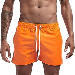 Mens Swim Trunks Quick Dry Board Shorts with Mesh Lining Beach Shorts Bathing Suits-image-128