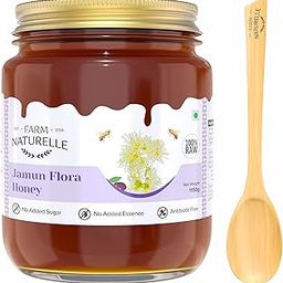 Farm Naturelle Jamun Flower Wild Forest Honey 1000g+150gm Extra |100% Pure Honey| Raw & Unfiltered|Unprocessed|Lab Tested Honey In Glass Jar with Extra Spoon-image-54