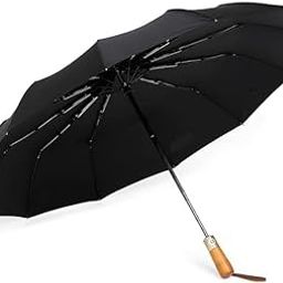 All-Weather Black 3-Fold Umbrella for Men & Women – Automatic Open & Close, Windproof & UV Resistant Canopy, Strong Metal Frame, Water-Repellent Fabric – Lightweight, Compact & Ideal for Travel, Office, or Daily Commute-34