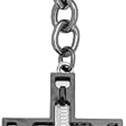 Fancy Cross Design First Communion Personalized Tags Keychain Keyring Car Bike Home Office Birthday Gift To Friends Grey Zinc Metal Religious Keychain For Men And Women-53