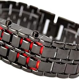 LED Bracelet Red Watch with Stylish Modern Fashionable Dial for Women & Girls, Digital Electronic LED Touch Square Dial for Loved Ones-picture-13