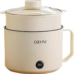 ATORSE Electric Mini Hot Pot Fast Cooking Electric Cooker for Dormitory Pasta Steak Blue-image-11