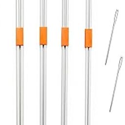M.G Enterprise Pony Large Abs Plastic Single Pointed Knitting Needles for Bulky Jumbo Yarn- 35 Cm Long Number 9,10,11,12-image-17