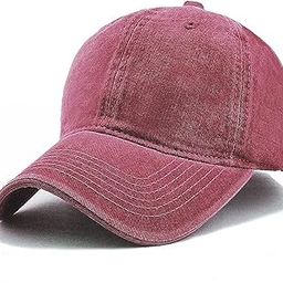 PrimeBox Adjustable Soft Cotton Denim Cap for Men Women Baseball Vintage Washed Distressed Hats Adjustable Stylish Cap Regular Fitted-image-88