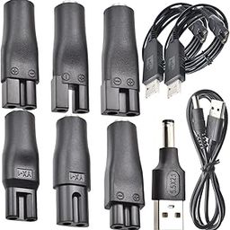 Pack of 10 5V Razor Charger USB Power Cord Adapter Set for a Variety of Electric Hair Trimmers, Shavers, Care Devices, Air Purifiers and Other HQ8505 Charging Cables-18
