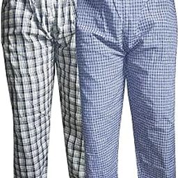 Men's Cotton Checkered Pajama-(Multicolour)-(Pack of 02)-picture-26