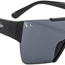 Oversized Square Polarized Sunglasses for Men Women, One Piece Recycled Shield Shades UV400 Protection-image-68