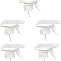 MADHYA Leak-Free Spray Head Top Replacement for Auto/Car Detailing, Window Cleaning and Janitorial Supply, Good Sealable Fit for Home and Garden Use, Trigger & Nozzle Mist Spray Only, White, Pack of 5-3
