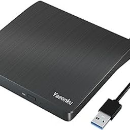 Yaeonku External CD DVD Drive, USB 3.0 Portable CD DVD +/-RW Optical Drive, DVD/CD ROM Rewriter Burner, Compatible with Laptop Desktop PC Windows Linux OS Mac-30