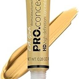 L.A GIRL Pro Cream Conceal Hd High Definition Concealer, Natural Finish, Gc991 Yellow Correcter, Lightweight, Ultra Blendable Liquid Conceal, Longwearing (Vegan & Cruelty-Free)8G-8