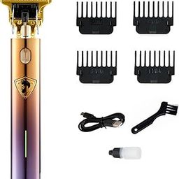 SHINON SH-2705 Electric Pro Li Outliner Cordless Rechargeable Grooming Kits T-Blade Close Cutting Trimmer for Men Zero Gap Baldhead Beard Shaver Barbershop Professional Runtime 120 min, Multi-50