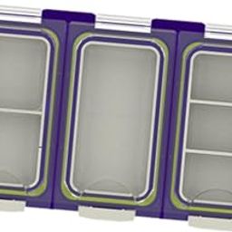 LOOM TREE® Pocket-Size Tackle Tray Box Fishing Box for Fly Fishing Freshwater Saltwater Purple | Fishing | Fishing Equipment | Tackle Boxes & Bags-image-97
