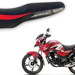 SP 125 Sports BS6 Bike SEAT Cover,PU Leather,Dual Colour RED Black,Water Proof,Rope PROVIDED,6 mm Cushion Foam.-image-43