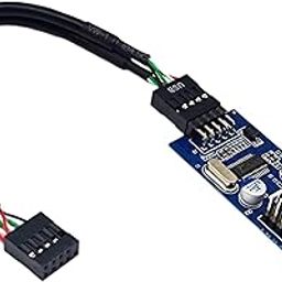CLUB BOLLYWOOD® 9Pin USB Extension Cable Card 9 Pin 1 to 2 Extension Splitter Cable 0.3m|Computers/Tablets & Networking | Computer Cables & Connectors | USB Cables, Hubs & Adapters-image-38