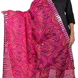 rajeraj Kota Doria Women/Girls Stylish Mirror WORK Dupatta-12-picture-26