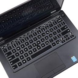 CapsA Keyboard Cover Skin for Dell Latitude 5400 5410 5411 7400 14 inch Laptop with Trackpoint, Dell Latitude 14 Keyboard Protector, Laptop Accessories (Black)-image-95