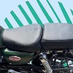 Sahara Seats Highness CB 350 Split Nylon Cushion Seat Cover for Bike(Black)-image-66