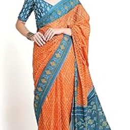Pure Cotton Printed Mulmul Saree for Women with Blouse Piece-picture-18