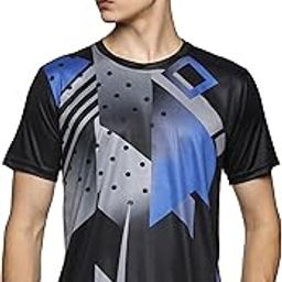 Round Neck Half Sleeves Sports Wear Tshirt for Men|Comfort Fit, Moisture Absorption, Regular Fit Sports Tshirt for Badminton,Tennis,Squash,Gym Wear, Everyday Wear-image-49