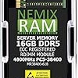 NEMIX RAM 16GB (1X16GB) DDR5 4800MHZ PC5-38400 1Rx8 1.1V CL40 288-PIN ECC RDIMM Registered Server Memory Compatible with Hynix HMCG78MEBRX026-9