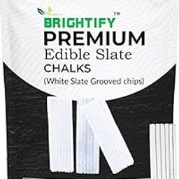 brightify Raw Simple Grooved Slate Chips | Natural Stone Chalk Box Set | Handcrafted Chalk for Drawing, Writing, Marking & Art | Eco-Friendly & Non-Toxic-image-1