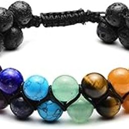 Bead Chakra Bracelet 7 Chakras Healing Crystals Bracelet Yoga Stone Beads Bracelets Meditation Relax Anxiety Bangle for Womens Mens-image-13