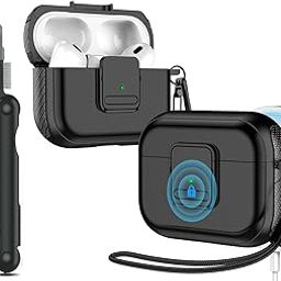 Sounce Compatible for AirPods Pro 2 Case with Mag-Safe, Wireless Charging, Powerful Drop Protection, TPU, Tough Magnetic Cover for AirPods Pro 1st/2nd Generation (2022/2019) with Airpods Cleaning Kit-25