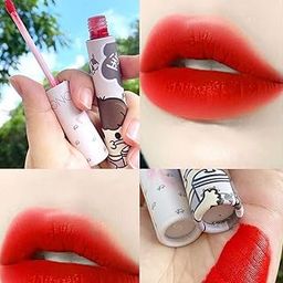 Vongee Lip Gloss Set Matte Waterproof Liquid Lipstick (TOMATO COLOR)-24