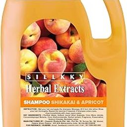 Sillkky Herbal Extracts Hair Shampoo Shikakai & Apricot - 5L Refill Can | Botanical Shine Complex | Enhances Shine & Nourishes-image-59