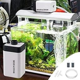 Despacito Aquarium Air Pump Silent Accessories Air Pump for Aquarium Fish Tank Oxygen Pump for Fish Tank Small Aquarium Noise Less air Pump with 2 air outlets 4 Watt Upto 300 Litre.-image-37