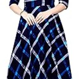 Women Stylish Round Neck Anarkali Long Gown Kurties Dresses (Free Size Upto XXL)-image-84
