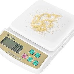 Digital Kitchen Weighing Machine Multipurpose Electronic Weight Scale with Backlit LCD Display for Measuring Food, Cake, Vegetable, Fruit Weighing Scale (White) SF400-22-image-40