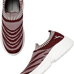 marc loire Women Smart Casual, Lightweight Woven, Active Wear Slip-On Sneakers Athleisure Shoes-picture-26