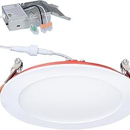Wembanma - 6 inch recessed light, 5CCT selectable 2700k/3000k/3500k/4000k/5000k, 12W with junction box, 2 hours of fire, high brightness, dimmable, white, pack 1-image-9