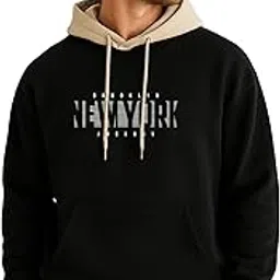 jump cuts || Mens || Printed || Hooded Neck || Full Sleeve || Fleece Sweatshirt-picture-24