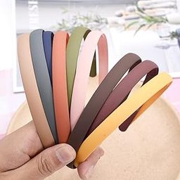 Stylish Plastic Hair Band Comb Teeth Matte Headband Hair Accessory for Women and Girls (Pack of 6 Pcs)-picture-14