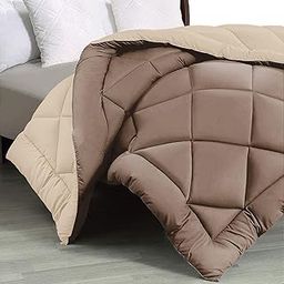 FRESH FROM LOOM Summer Collection 300 GSM Premium Bed King Size Winter Reversible AC Comforter Razzai Quilt Blanket for King Bed (Coco and Sand, 90x100 Inches)-picture-31