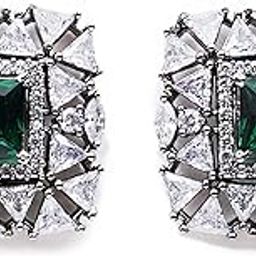 American Diamond Studded Classic Stud Earrings for Women-image-1