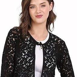 Women Lace 3/4th Sleeve Shrug-picture-48