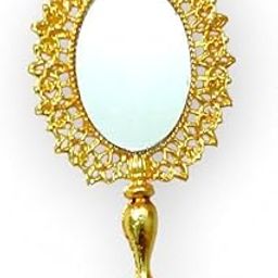 Brij Sugandha Golden Laddu Gopal Mirror – for Laddu Gopal,& Makeup Mirror for Radha Rani by The Kanha Store-image-15