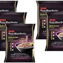 Koka Purple Wheat Noodles Chili & Lime Flavor 60g (Pack of 5) "(HALAL Certified)"-image-72