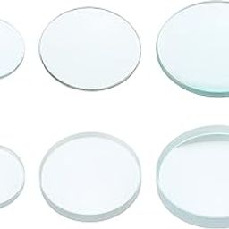 PATIKIL 5cm,10cm Focal Length Double Convex and 7.5cm,10cm Focal Length Double Concave Lens 1 Set, 6 Pack Glass Optically Polished Round Edges Lens, Clear-23