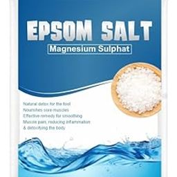 EPSOM SALT | Bath Salt Crystal And Bath | For Muscle Relief, Relieves Aches & Pain |Used in Foot Soak, Bath, Pedicure | Graded 100% Pure & Unscented Magnesium Sulphate | | ( 450 Gram )-image-96