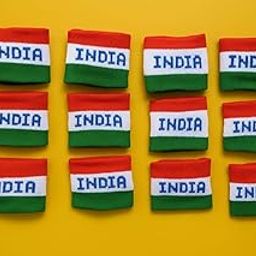 India Flag Wristbands, Tricolour Elastic Sports Bands, Pack of 12, Independence Day & Republic Day Celebration-image-27